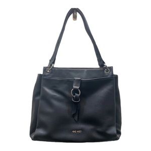 Nine West Black Leather Satchel Purse